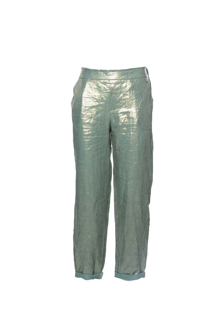 PANTALONE DONNA Verde Acqua Souvenir