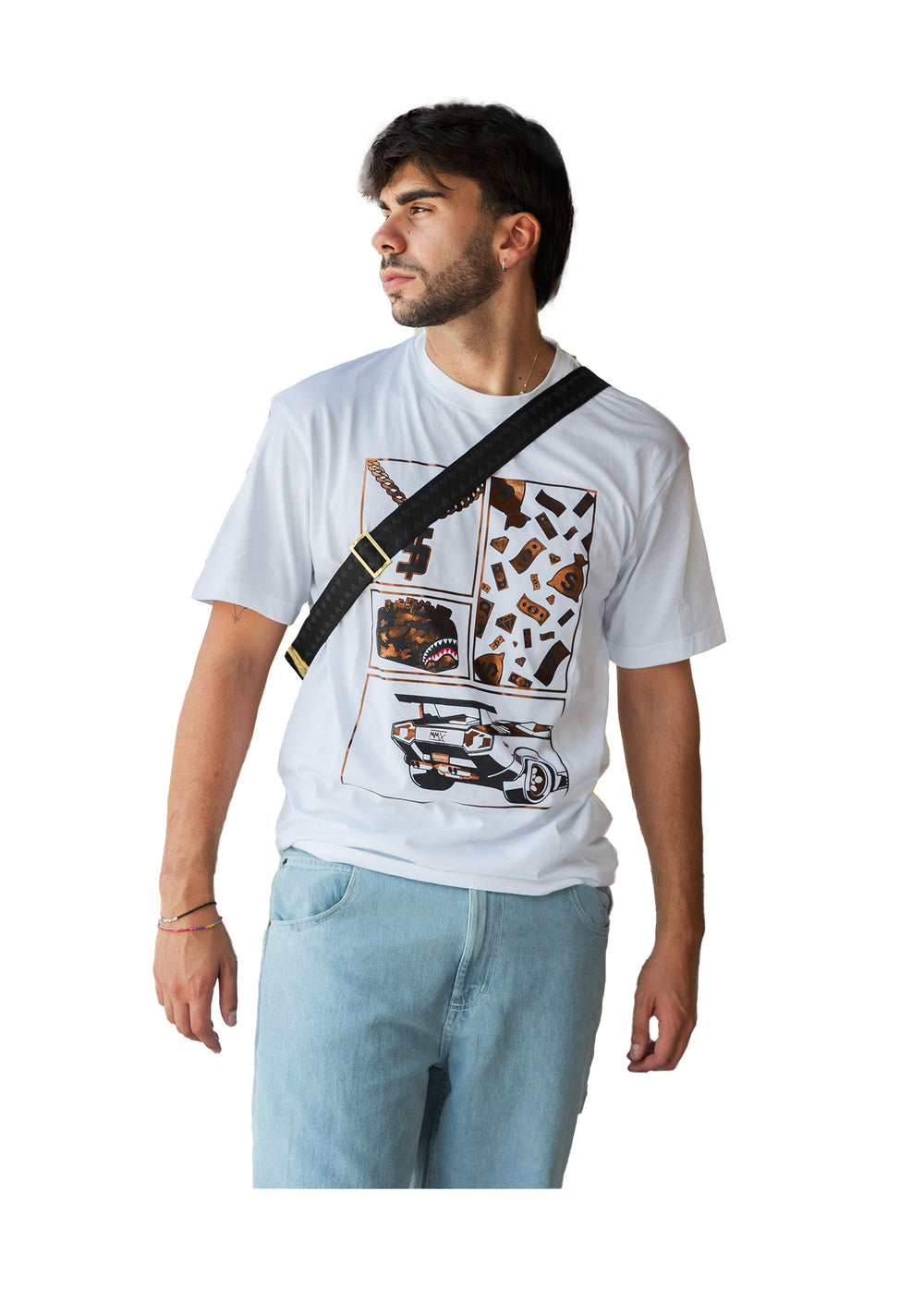 T-SHIRT UOMO Bianco Sprayground