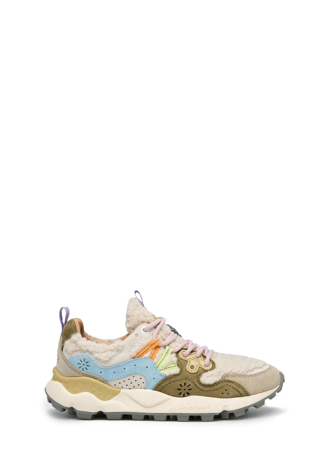 SNEAKERS DONNA Beige Flower Mountain