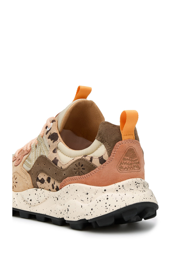 SNEAKERS DONNA Beige Flower Mountain