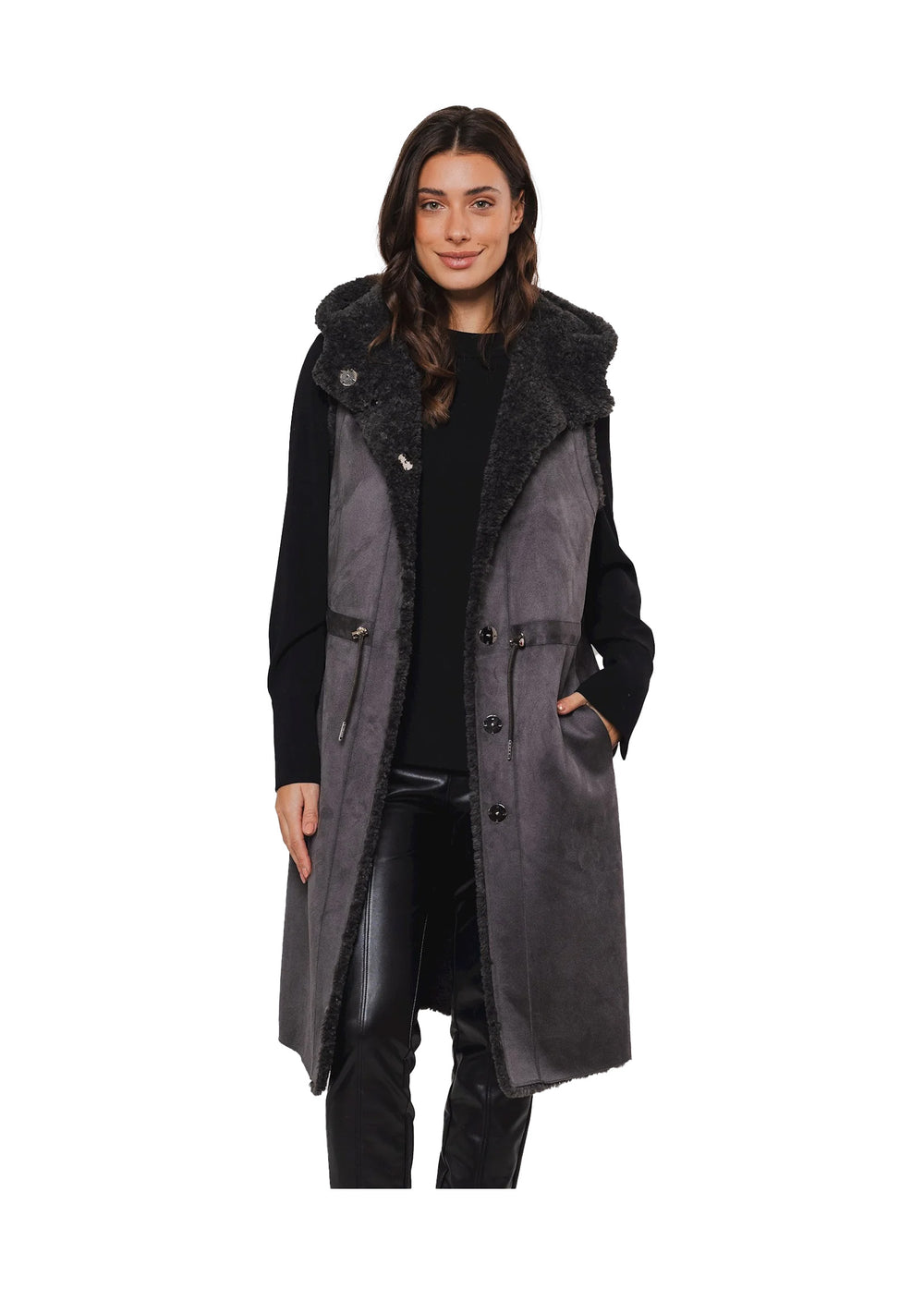 CAPPOTTO DONNA Grigio Rino&pelle