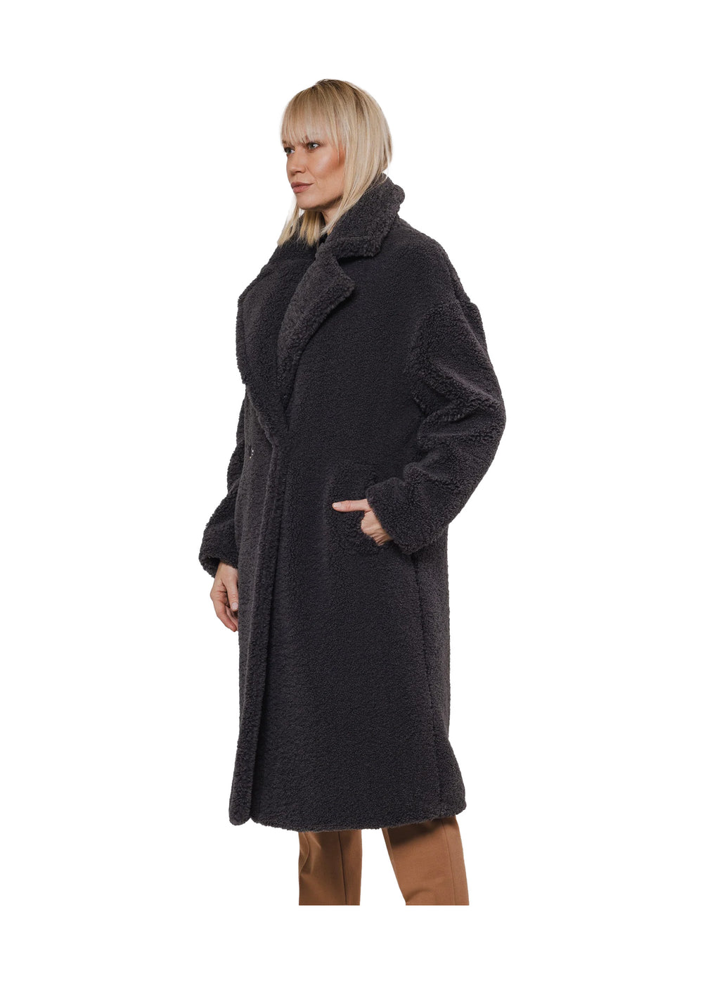 CAPPOTTO DONNA Grigio Rino&pelle