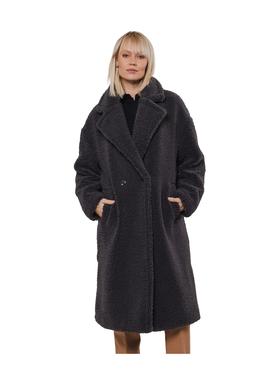 CAPPOTTO DONNA Grigio Rino&pelle