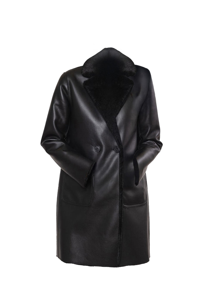 CAPPOTTO DONNA Nero Rino&pelle