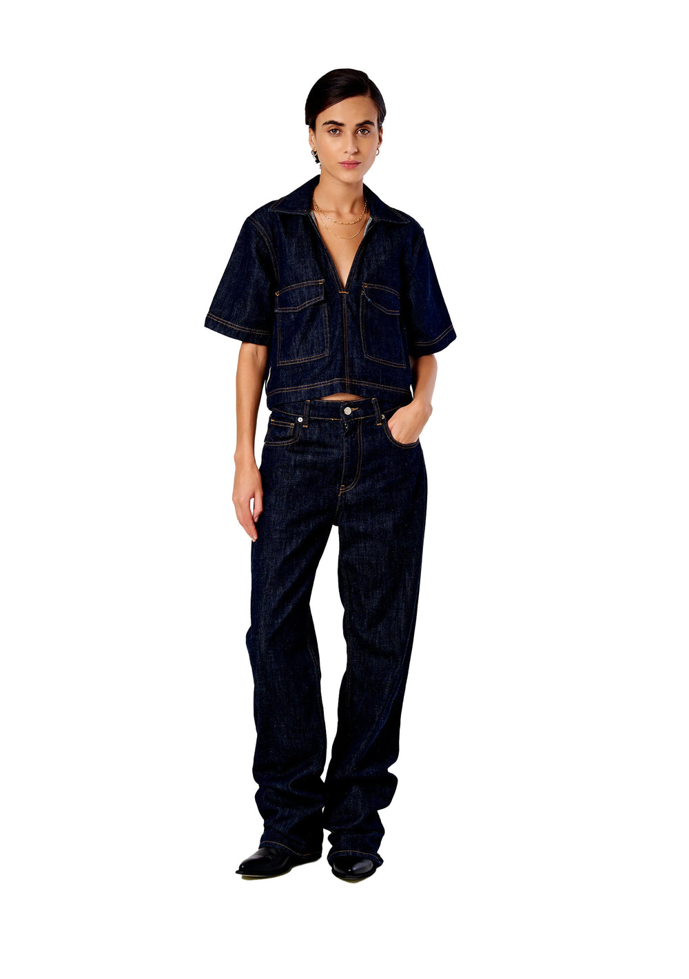 CAMICIA DONNA Denim Blu Vicolo