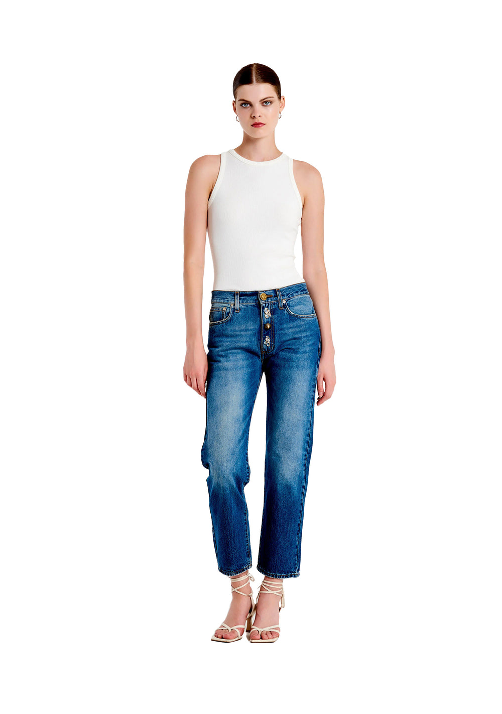 PANTALONE DONNA Denim Blu Vicolo