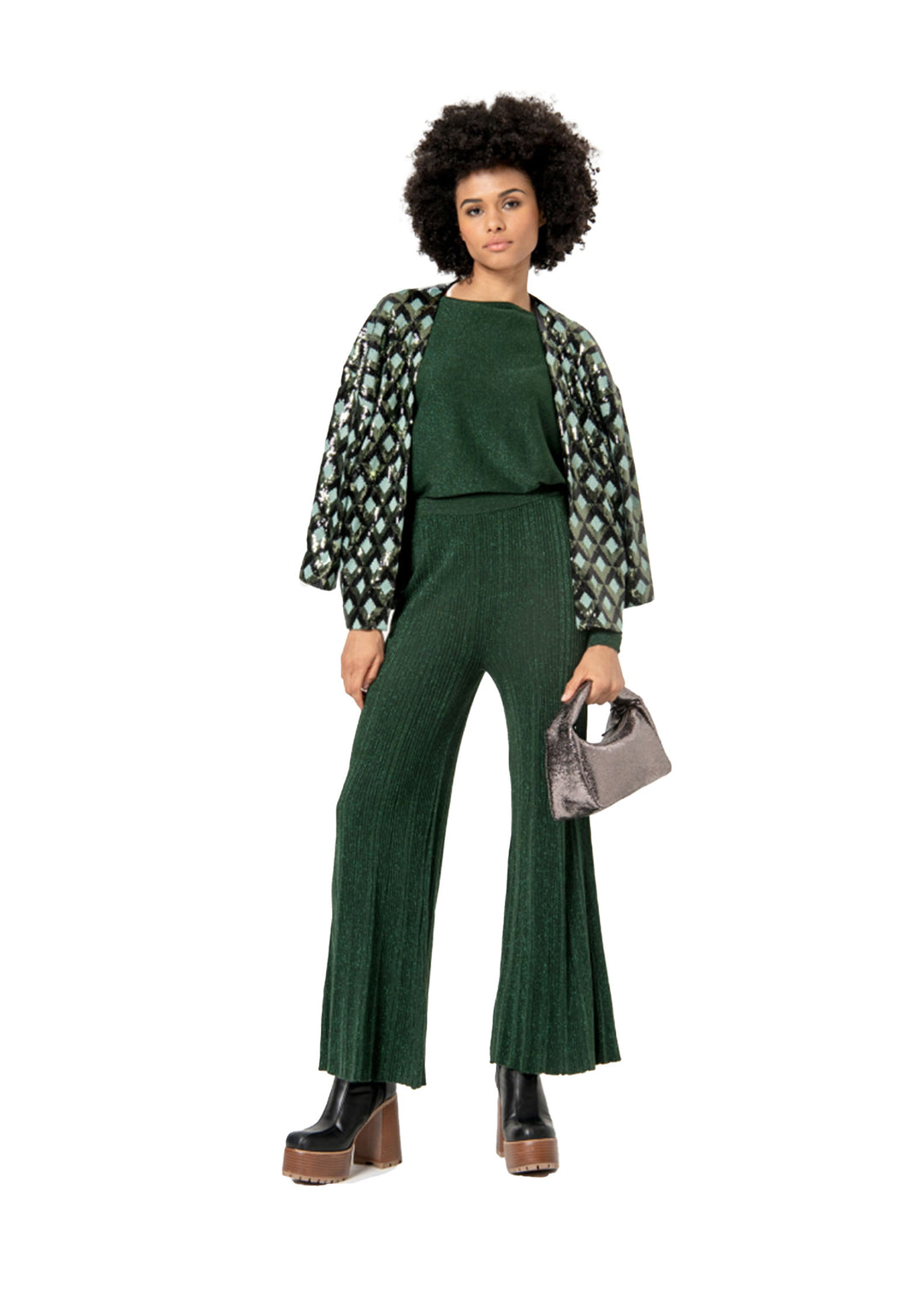 PANTALONE DONNA Verde Surkana